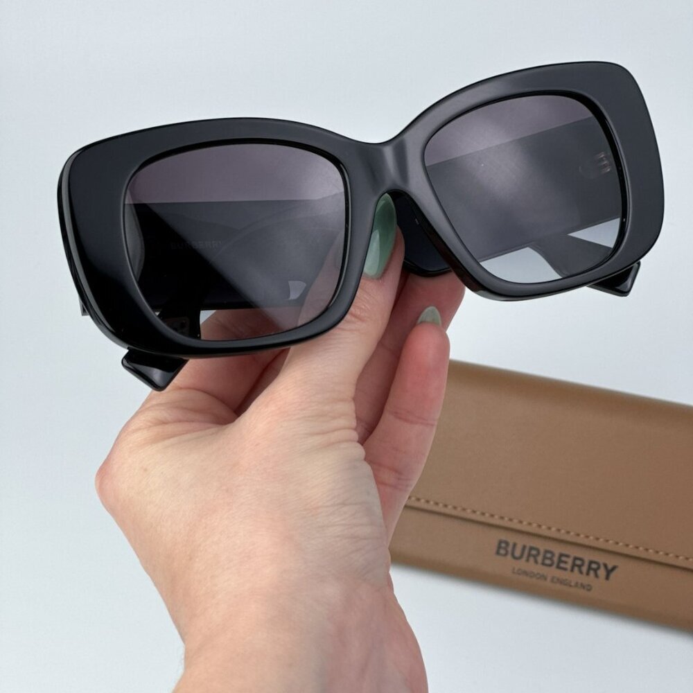 Burberry BE4410 4038F2 BRAND NEW Sunglasses Black Dark Grey Women - Picture 2 of 10